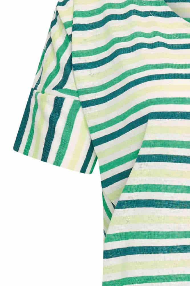 Zilch Shirt Stripe Bright Green - La Vie en Rose Damesmode