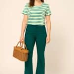 Zilch Shirt Stripe Bright Green - La Vie en Rose Damesmode