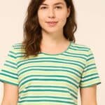 Zilch Shirt Stripe Bright Green - La Vie en Rose Damesmode
