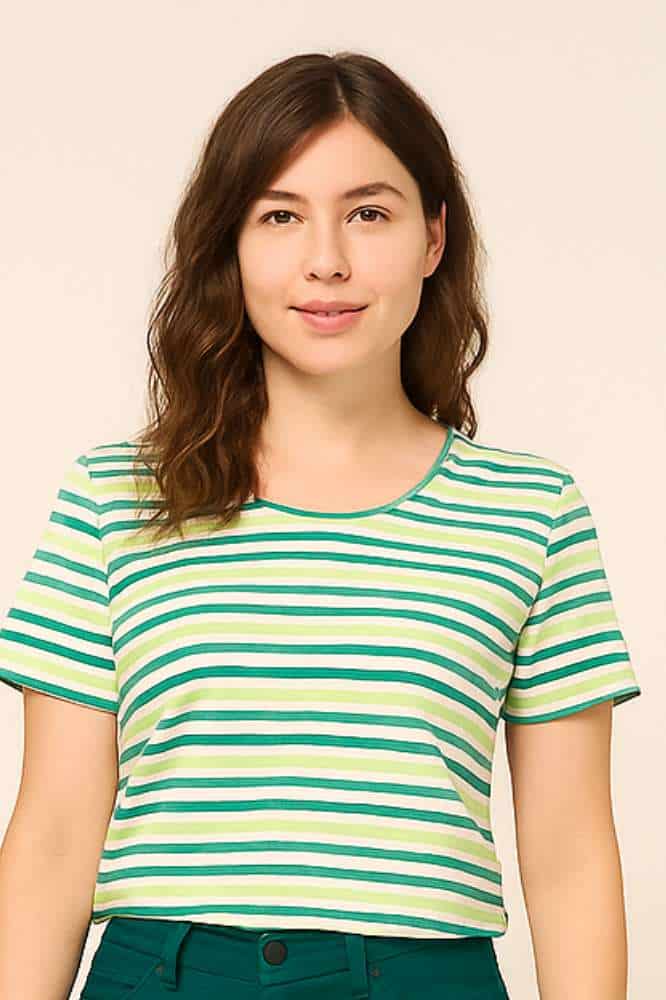 Zilch Shirt Stripe Bright Green - La Vie en Rose Damesmode