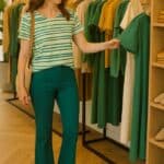 Zilch Shirt Stripe Bright Green - La Vie en Rose Damesmode