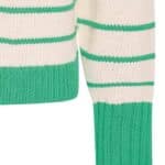 Zilch Sweater Buttons Stripe Bright Green - La Vie en Rose Damesmode