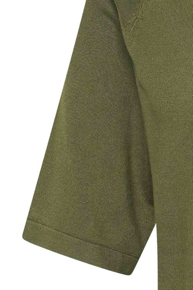 Zilch Top Round Neck Army - La Vie en Rose Damesmode