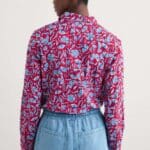 Seasalt Cornwall Larissa Shirt Collaged Floral Scarlet - La Vie en Rose Damesmode