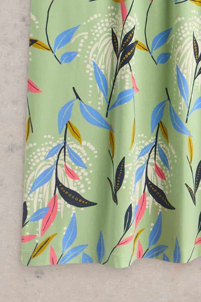 White Stuff Archer Jersey Maxi Dress Green Multi (1)