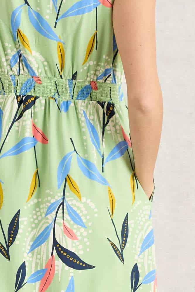 White Stuff Archer Jersey Maxi Dress Green Multi (1)