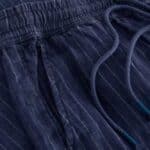 White Stuff Belle Linen Blend Wide Trouser Navy Multi - La Vie en Rose Damesmode