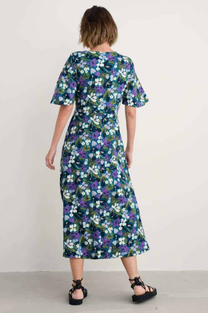 Seasalt Cornwall Chateaux Dress Crayon Floral Dark Drift - La Vie en Rose Damesmode