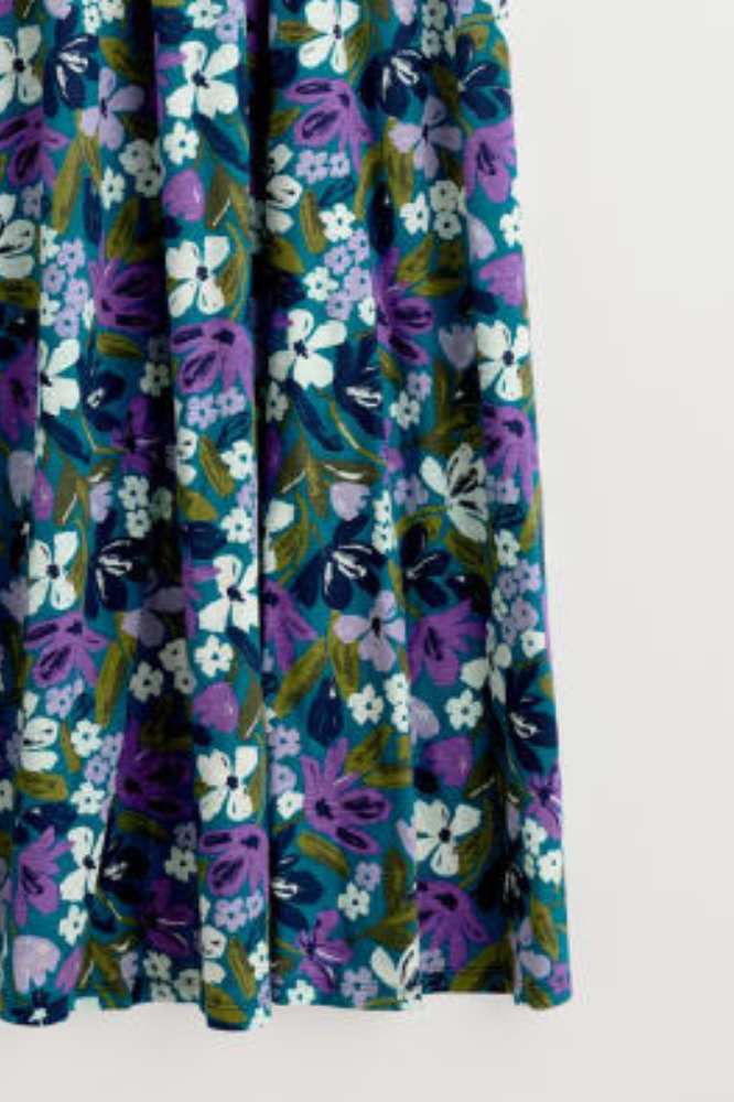 Seasalt Cornwall Chateaux Dress Crayon Floral Dark Drift - La Vie en Rose Damesmode