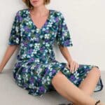 Seasalt Cornwall Chateaux Dress Crayon Floral Dark Drift - La Vie en Rose Damesmode