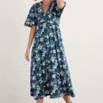Seasalt Cornwall Chateaux Dress Crayon Floral Dark Drift - La Vie en Rose Damesmode