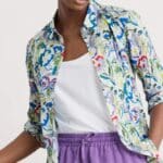 Seasalt Cornwall Larissa Shirt Studio Floral Chalk - La Vie en Rose Damesmode