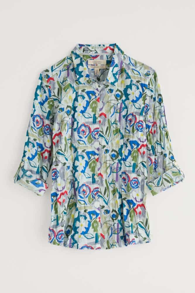 Seasalt Cornwall Larissa Shirt Studio Floral Chalk - La Vie en Rose Damesmode
