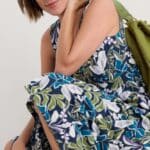 Seasalt Cornwall Polmanter Dress Linear Leaves Maritime - La Vie en Rose Damesmode