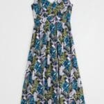 Seasalt Cornwall Polmanter Dress Linear Leaves Maritime - La Vie en Rose Damesmode