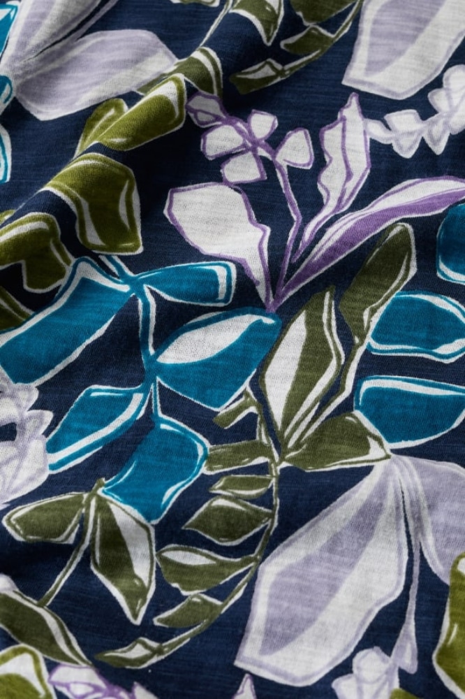 Seasalt Cornwall Polmanter Dress Linear Leaves Maritime - La Vie en Rose Damesmode