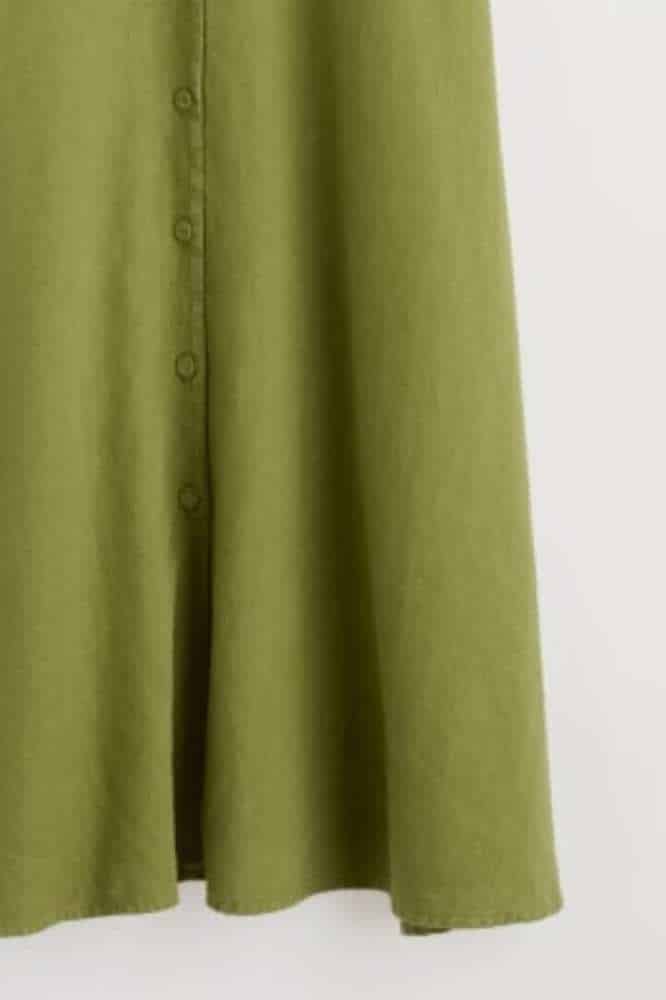 Seasalt Cornwall Sleeveless Carved Wood Dress Dark Citron - La Vie en Rose Damesmode