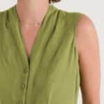 Seasalt Cornwall Sleeveless Carved Wood Dress Dark Citron - La Vie en Rose Damesmode