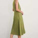 Seasalt Cornwall Sleeveless Carved Wood Dress Dark Citron - La Vie en Rose Damesmode