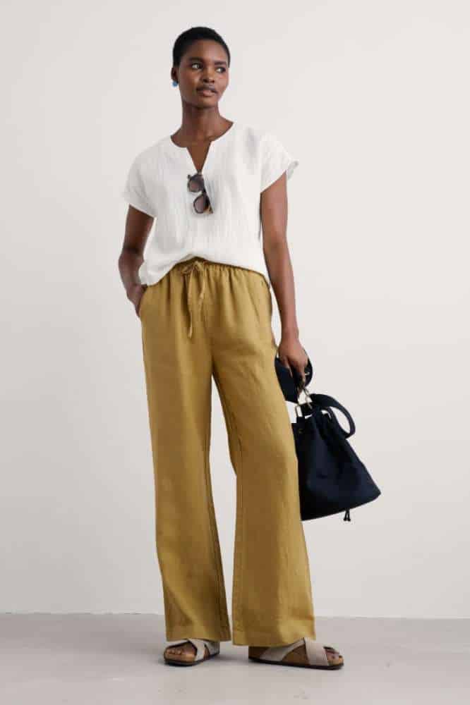 Seasalt Cornwall Tide Flow Trouser Pear - La Vie en Rose Damesmode