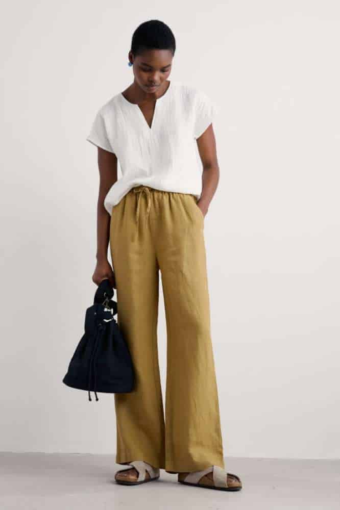 Seasalt Cornwall Tide Flow Trouser Pear - La Vie en Rose Damesmode