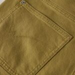 Tia Wide Leg Crop Jeans Khaki Green