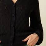 King Louie Cardi V Farfalle Black - La Vie en Rose Damesmode