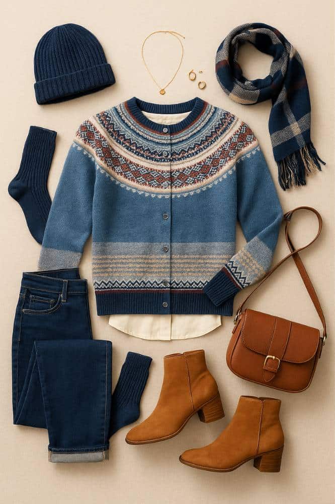 Alpine Cardigan Blue Morning (1)