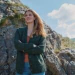 Aran Woollen Mills Ladies Donegal Cardigan Side Pockets Green - La Vie en Rose Damesmode