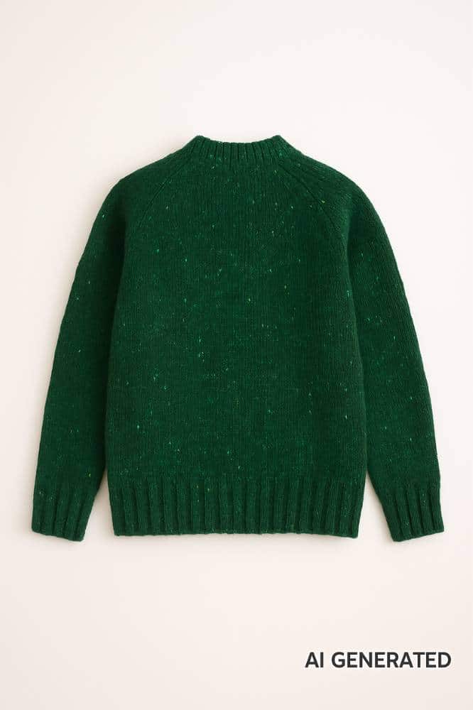 Aran Woollen Mills Ladies Donegal Cardigan Side Pockets Valley Green - La Vie en Rose Damesmode