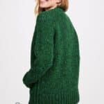 Aran Woollen Mills Ladies Donegal Cardigan Side Pockets Valley Green - La Vie en Rose Damesmode