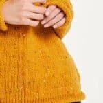 Aran Woollen Mills Ladies Roll Neck Raglan Crew Starfish - La Vie en Rose Damesmode