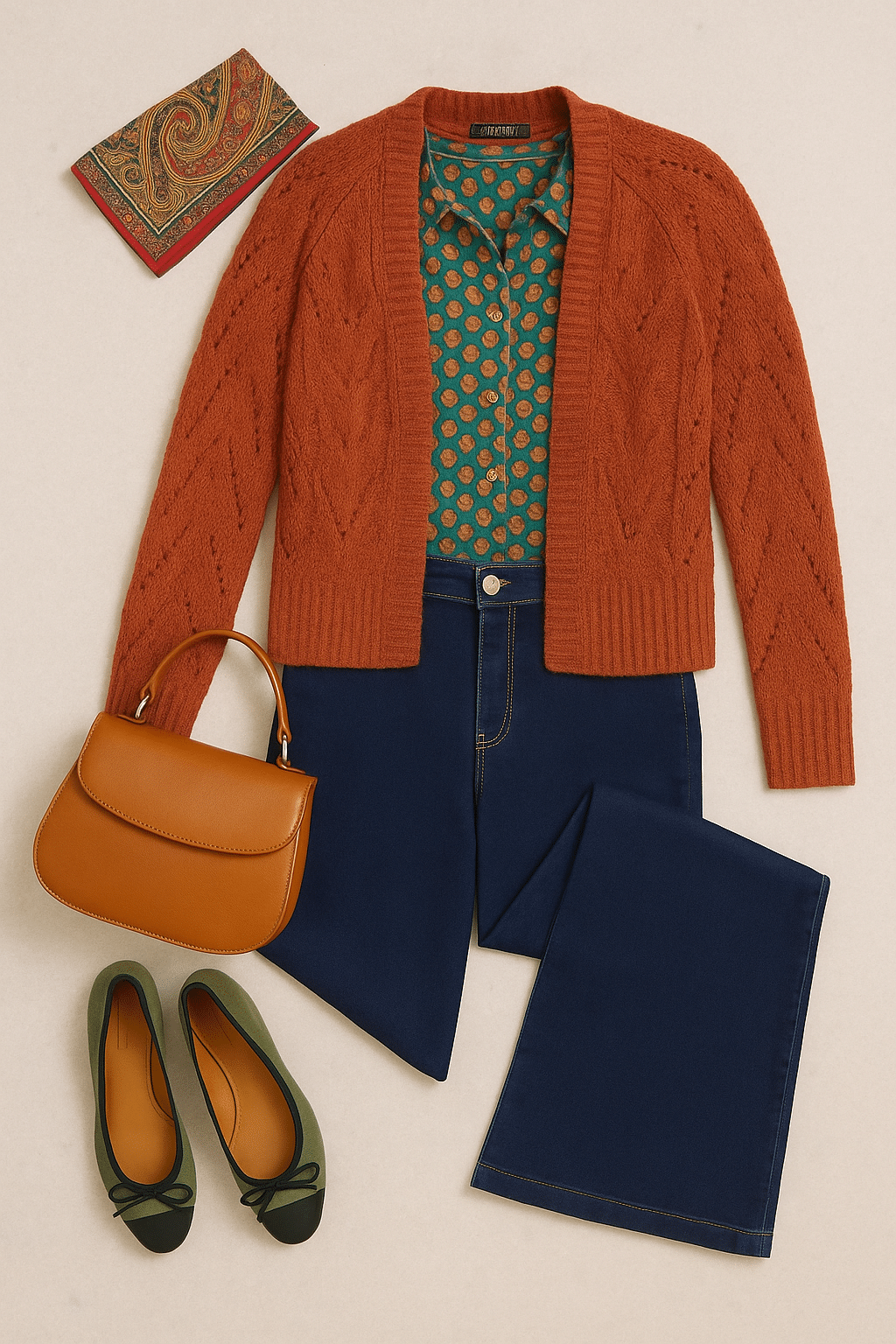 King Louie Blanca Cardi Orcia Spicy Brown - La Vie en Rose Damesmode