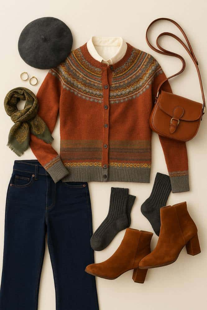 Eribé Alpine Cardigan Copperleaf - La Vie en Rose Damesmode