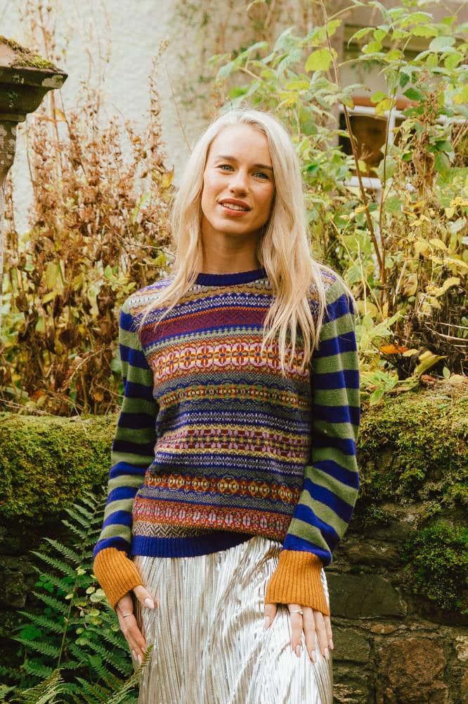 Eribé Stobo Fairisle Sweater Reversible - La Vie en Rose Damesmode