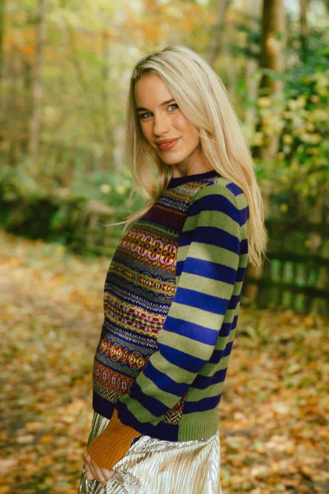 Eribé Stobo Fairisle Sweater Reversible - La Vie en Rose Damesmode