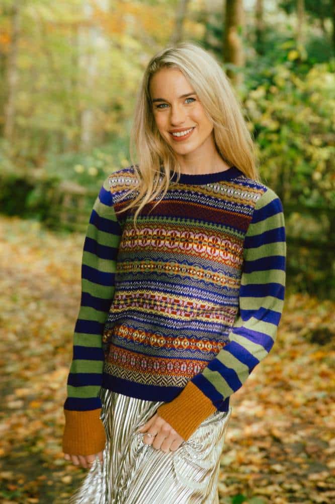 Eribé Stobo Fairisle Sweater Reversible - La Vie en Rose Damesmode