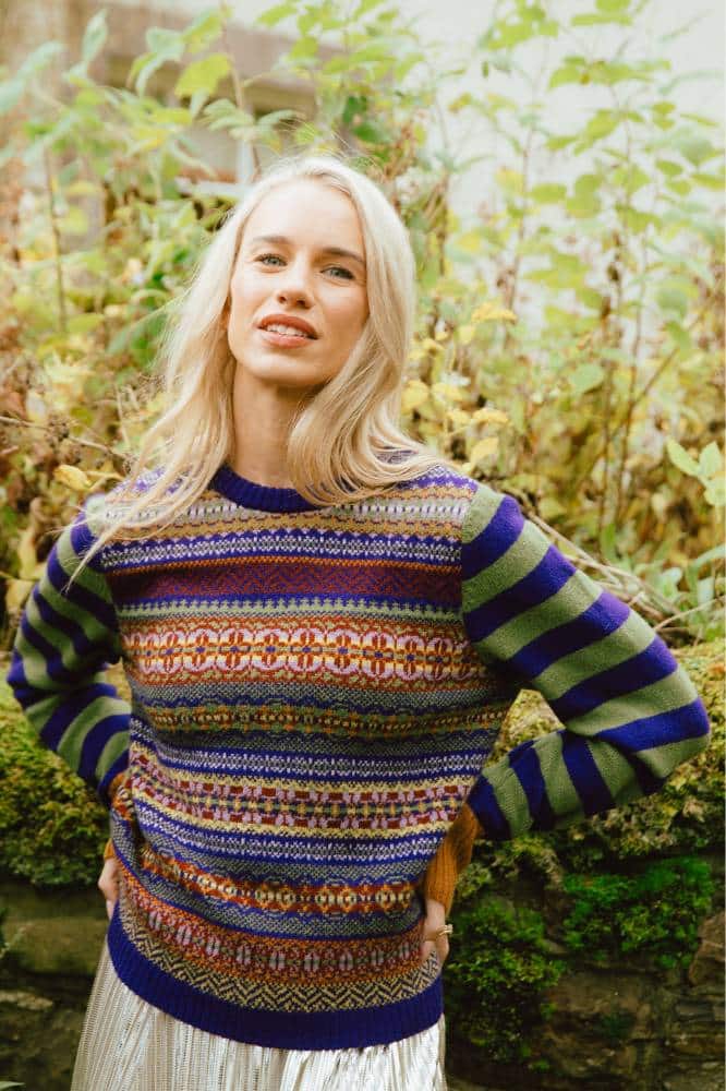 Eribé Stobo Fairisle Sweater Reversible - La Vie en Rose Damesmode