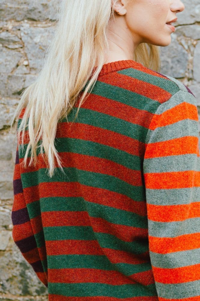 Eribé Stobo Stripe Sweater Harissa - La Vie en Rose Damesmode (1)