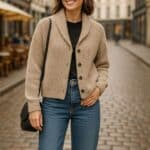 Eye Robin Shawl Cardigan Eggshell - La Vie en Rose Damesmodev