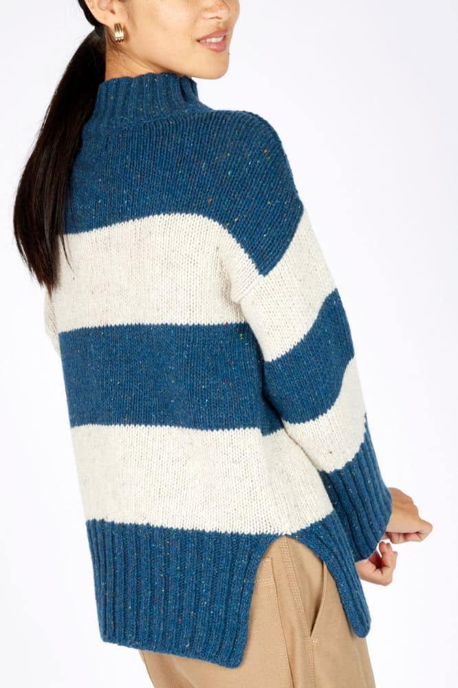 IrelandsEye Arna Stripe Funnel Neck - La Vie en Rose Damesmode