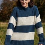 IrelandsEye Arna Stripe Funnel Neck - La Vie en Rose Damesmode