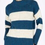 IrelandsEye Arna Stripe Funnel Neck - La Vie en Rose Damesmode