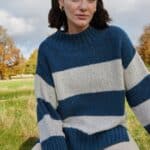 IrelandsEye Arna Stripe Funnel Neck - La Vie en Rose Damesmode