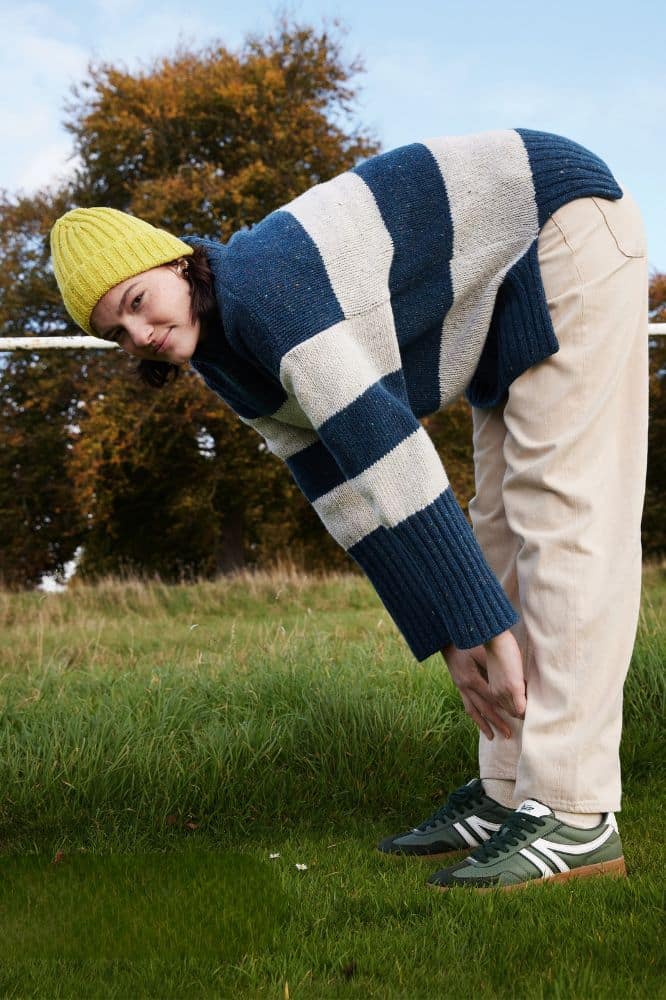 IrelandsEye Arna Stripe Funnel Neck - La Vie en Rose Damesmode