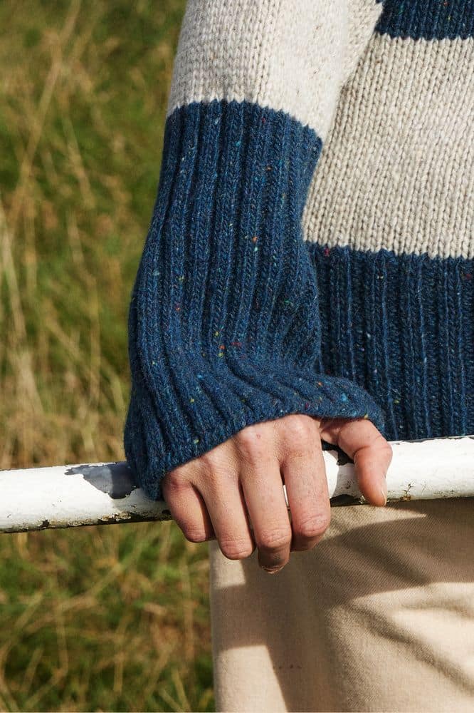 IrelandsEye Arna Stripe Funnel Neck - La Vie en Rose Damesmode