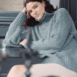 IrelandsEye The Paige Polo Neck Ocean Mist - La Vie en Rose Damesmode