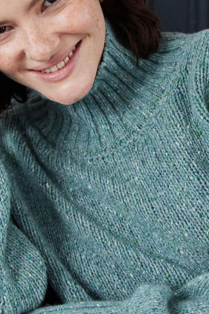 IrelandsEye The Paige Polo Neck Ocean Mist - La Vie en Rose Damesmode