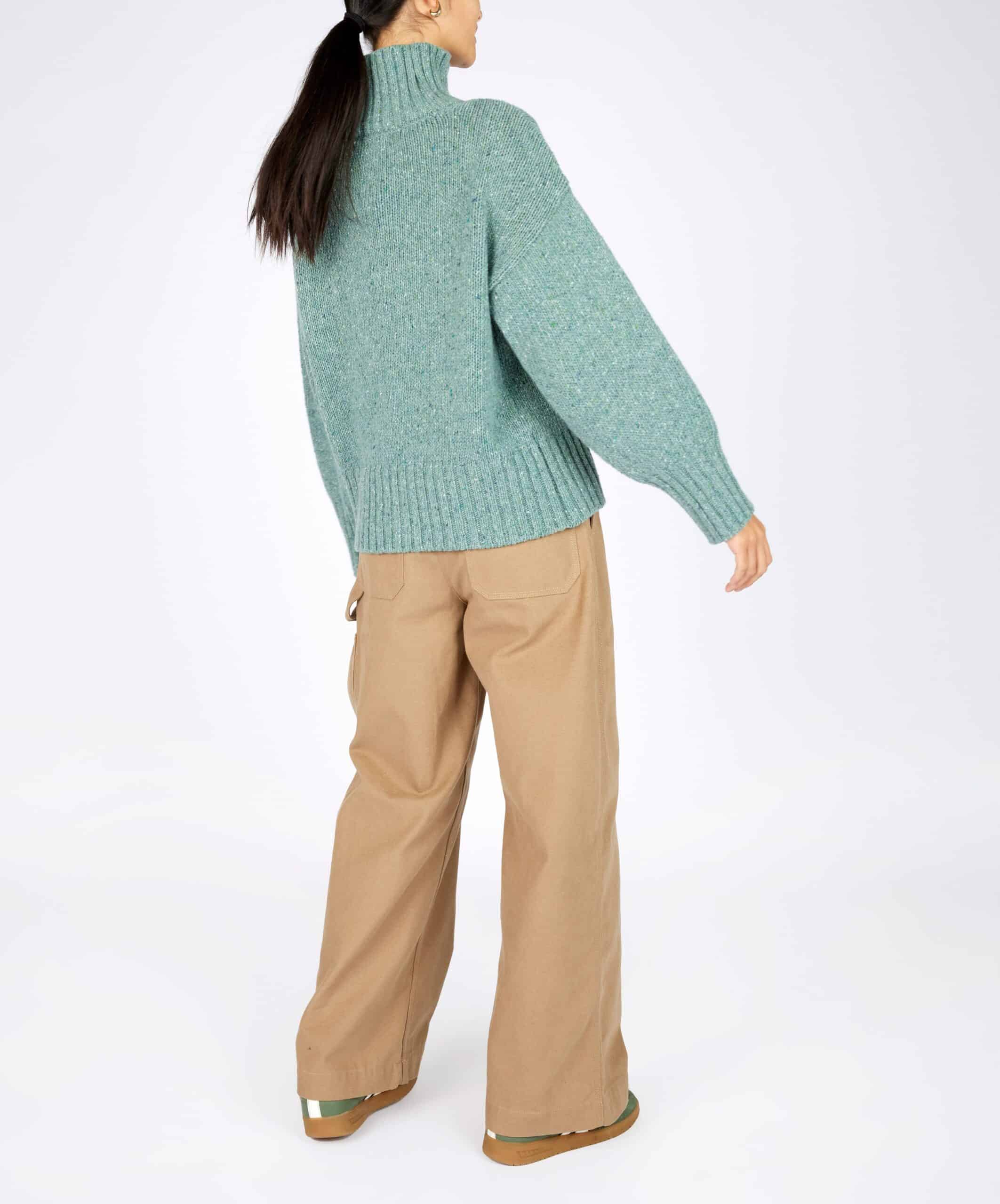 IrelandsEye The Paige Polo Neck Ocean Mist - La Vie en Rose Damesmode