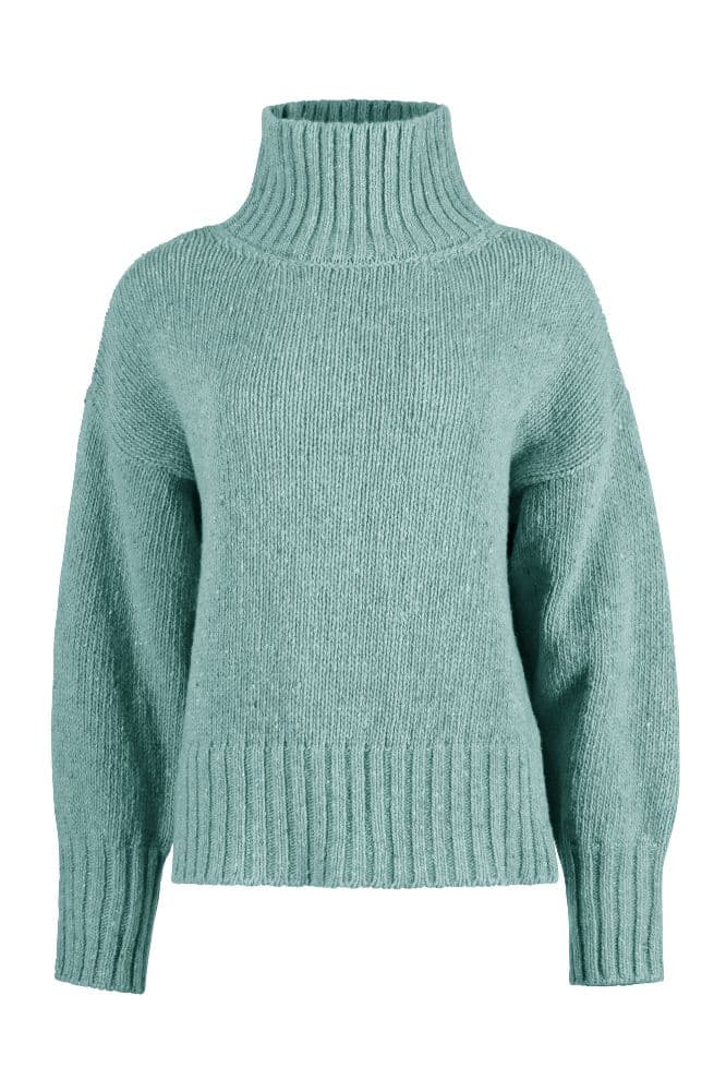 IrelandsEye The Paige Polo Neck Ocean Mist - La Vie en Rose Damesmode